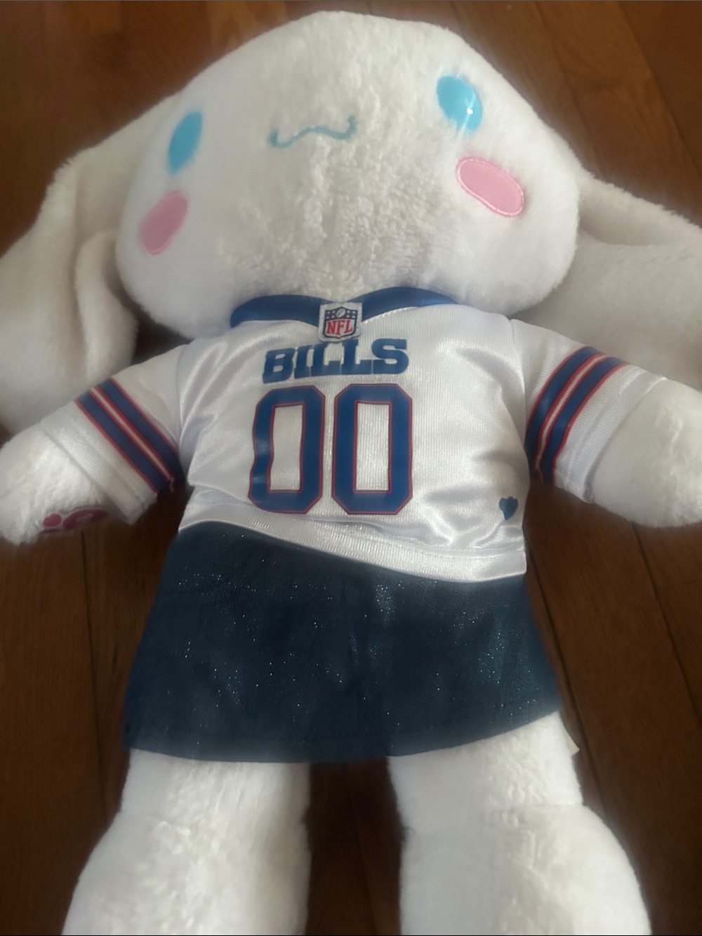 Build-A-Bear White Cinnamoroll Plush with Blue Embroidery